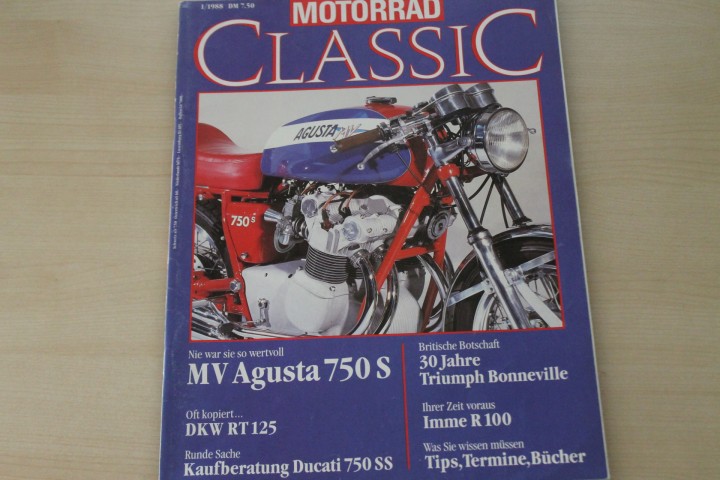 Deckblatt Motorrad Classic (01/1988)